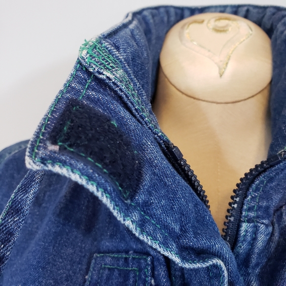 Vintage Silver Unicorn denim coat size 16 - Picture 5 of 9